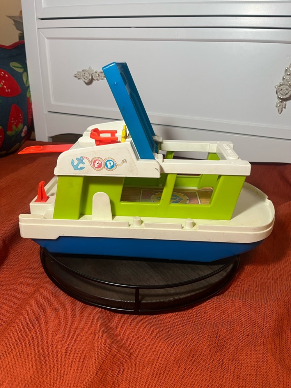 Vintage 1972 fisher-price little people family house boat - Picture 3 of 4